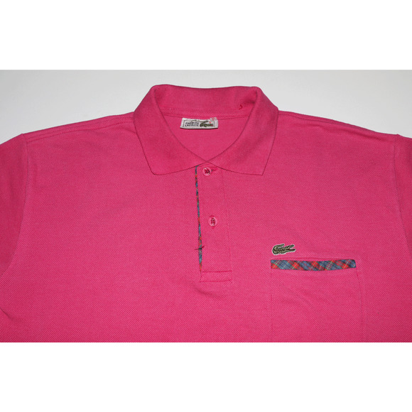 VTG Lacoste Chemise Men's Knit Polo Golf Shirt Size Large Croc Logo - Picture 2 of 7